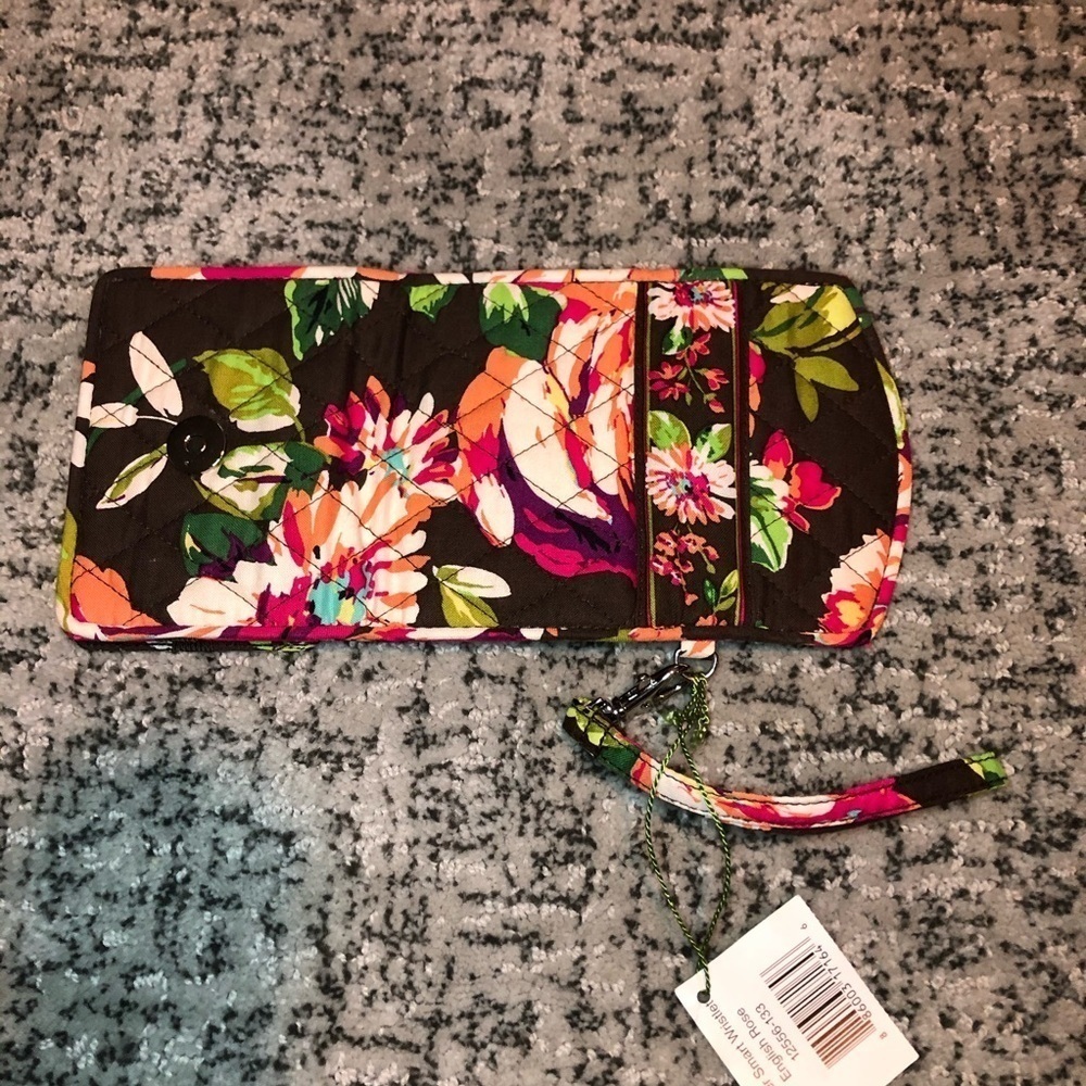 NWT Vera Bradley Flower Pattern Wristlet Wallet - Picture 3 of 7